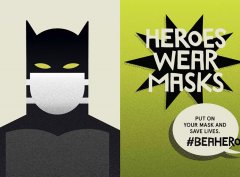 拯救生命，即使是超级英雄，也必须戴口罩！